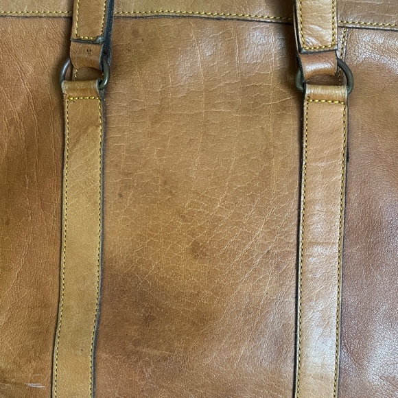 Large Eddie Bauer Tote Retro All Leather - Picture 10 of 16